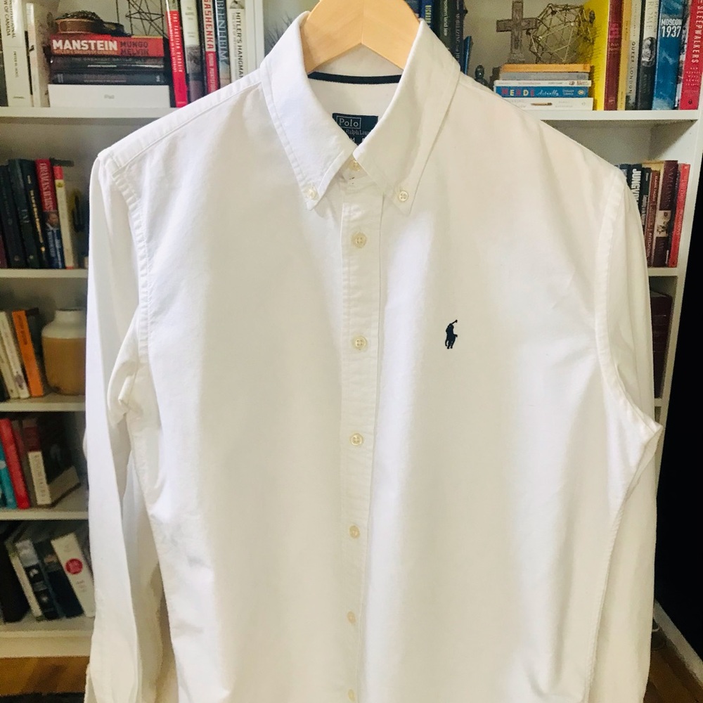 White Ralph Lauren collared Shirt in Medium